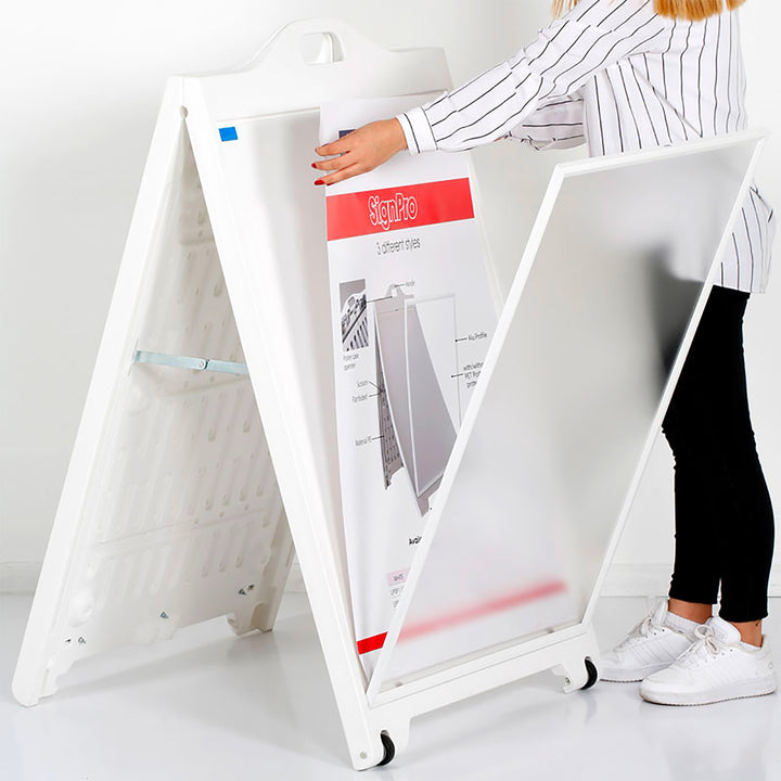 24″w x 36″h SignPro Sidewalk Sign – With Lens