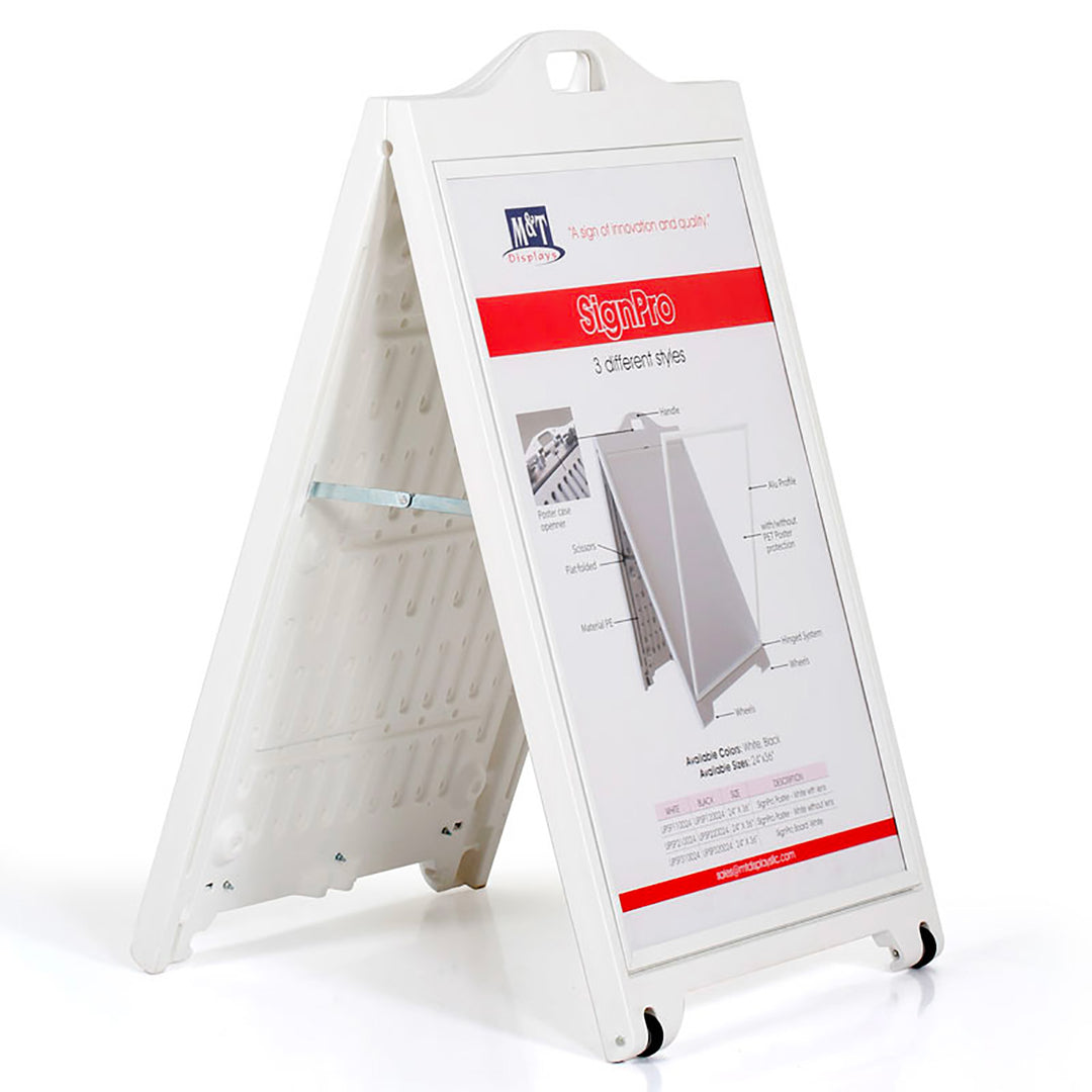24″w x 36″h SignPro Sidewalk Sign – With Lens