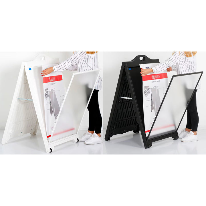 24″w x 36″h SignPro Sidewalk Sign – With Lens