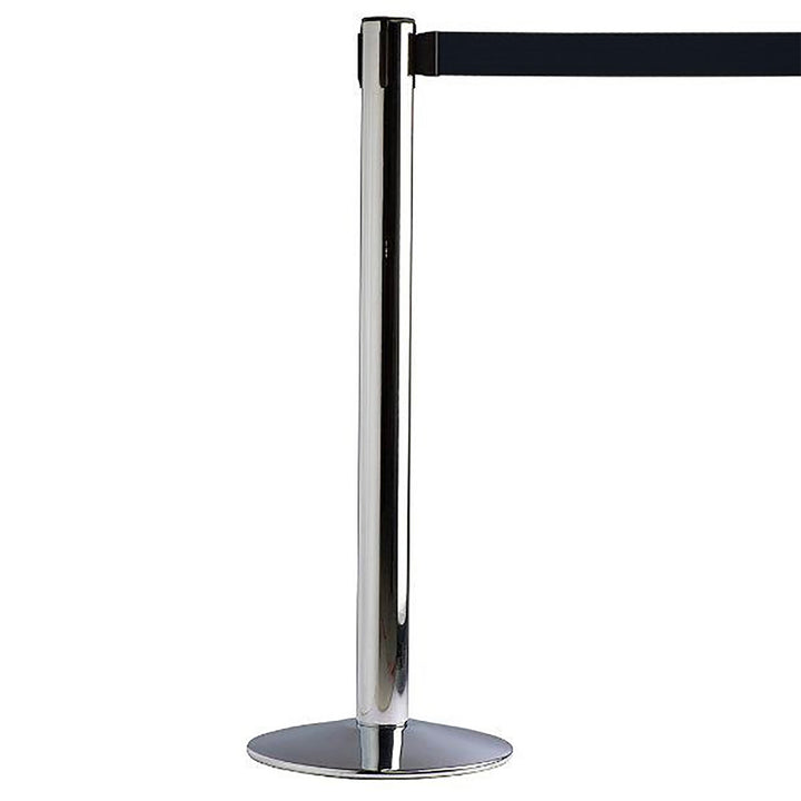 Chrome Stanchion 118″ with Retractable Belt
