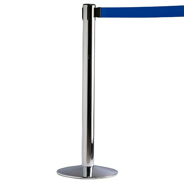 Chrome Stanchion 118″ with Retractable Belt