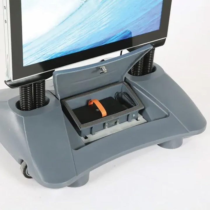 23.38″w x 33.11″h LED Light Double Sided Sidewalk Sign Poster Holder with Water Base