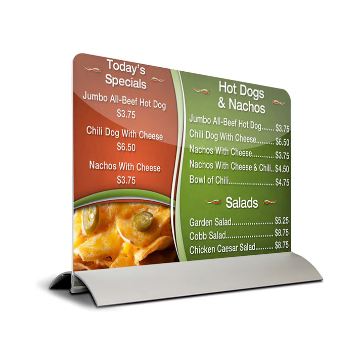 7″W x 5″H Swing Wing Aluminum Base w/Clear Acrylic Top (Copy)