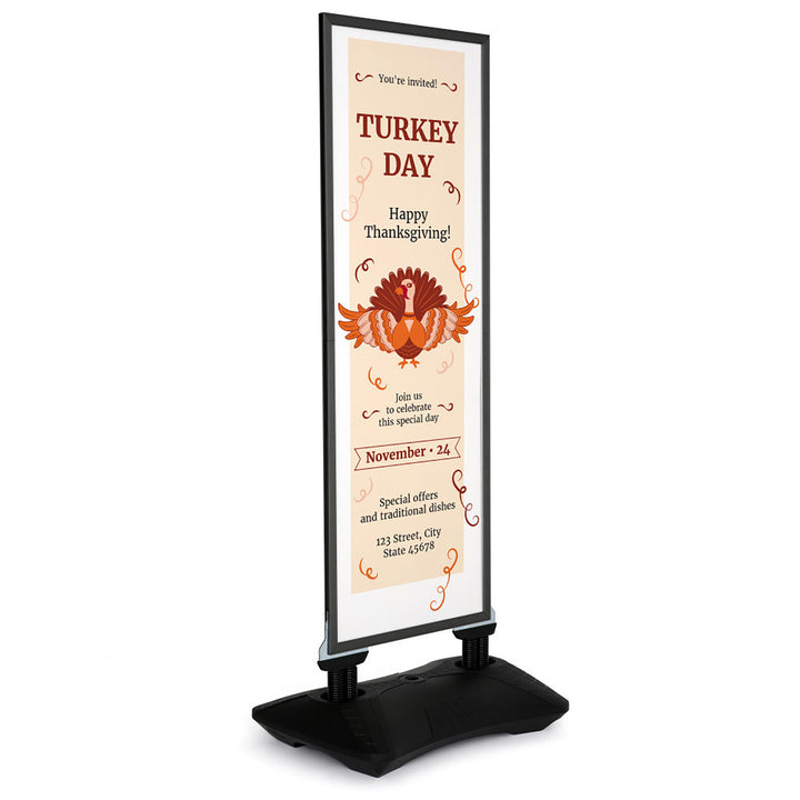 WindPro Double-Sided Outdoor Pavement Sidewalk Sign 22"×60"