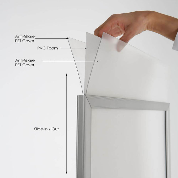 WindPro Double-Sided Outdoor Pavement Sidewalk Sign 22"×60"