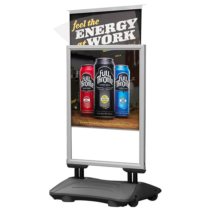 Slide-In WindPro 22"W x 28"H Outdoor Waterbase Sign Stand