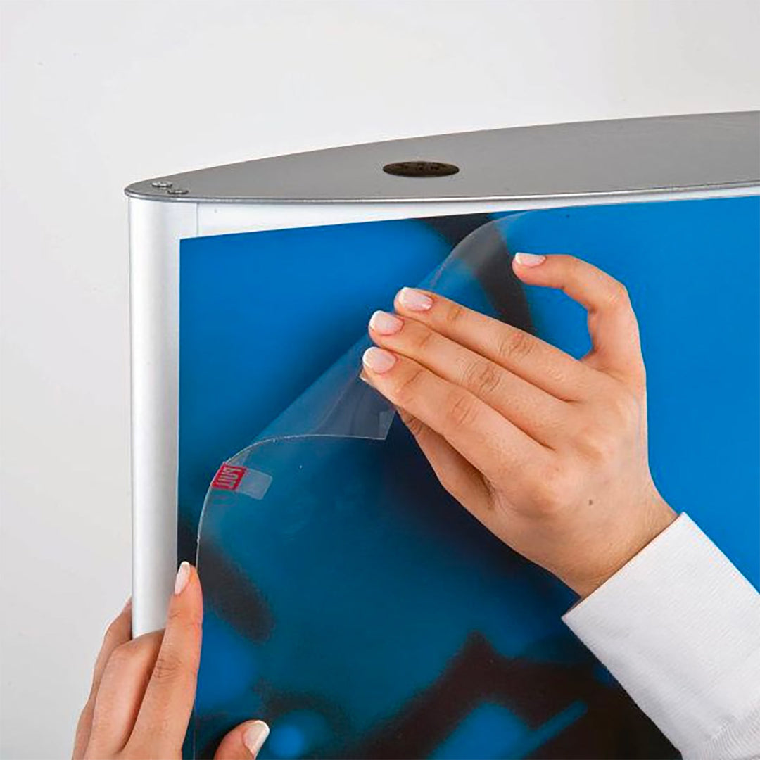 27″w x 67″h Mono Totem Poster Display Stand Without Light