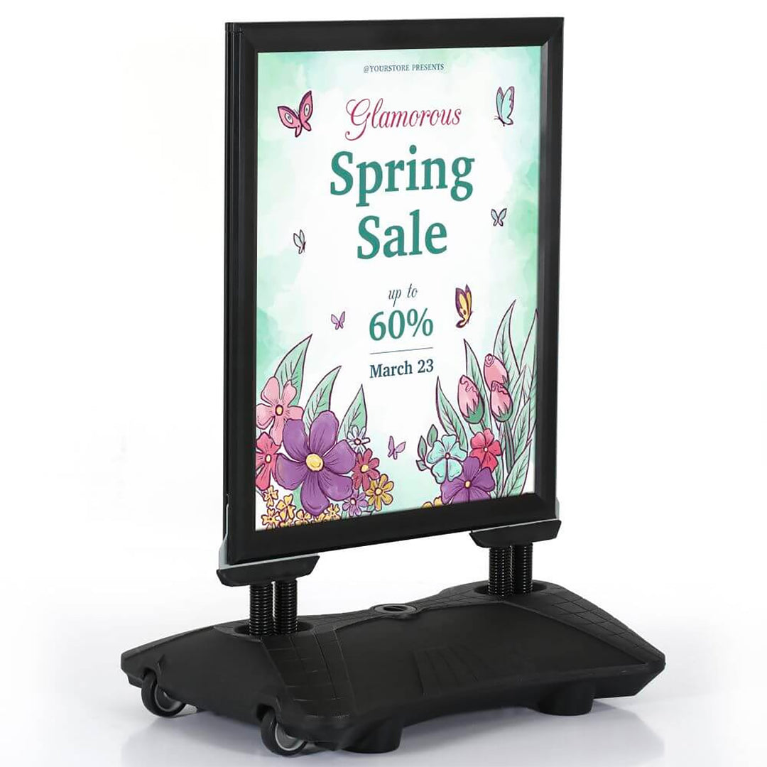 Weather Wind Resistant Outdoor Pavement Sidewalk Sign Holder