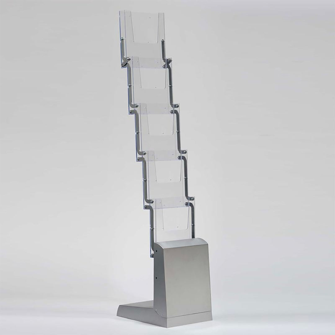Portable Zig-Zag Brochure Display, 5 Pockets