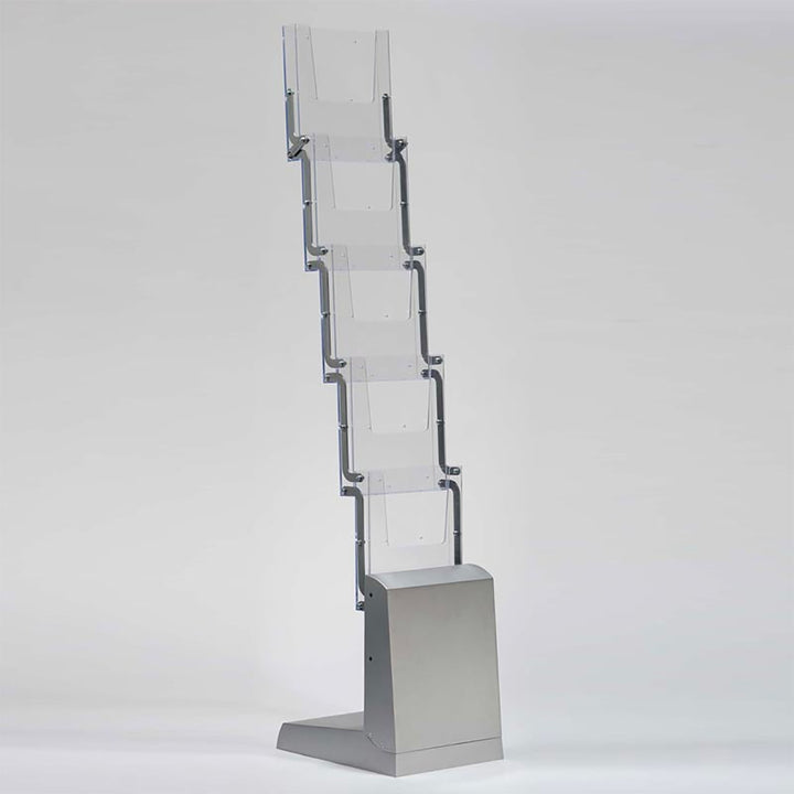 Portable Zig-Zag Brochure Display, 5 Pockets