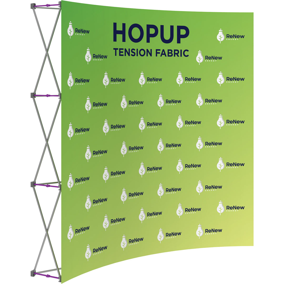 Hopup 7.5ft Curved Full Height Tension Fabric Display