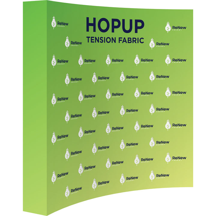 Hopup 7.5ft Curved Full Height Tension Fabric Display