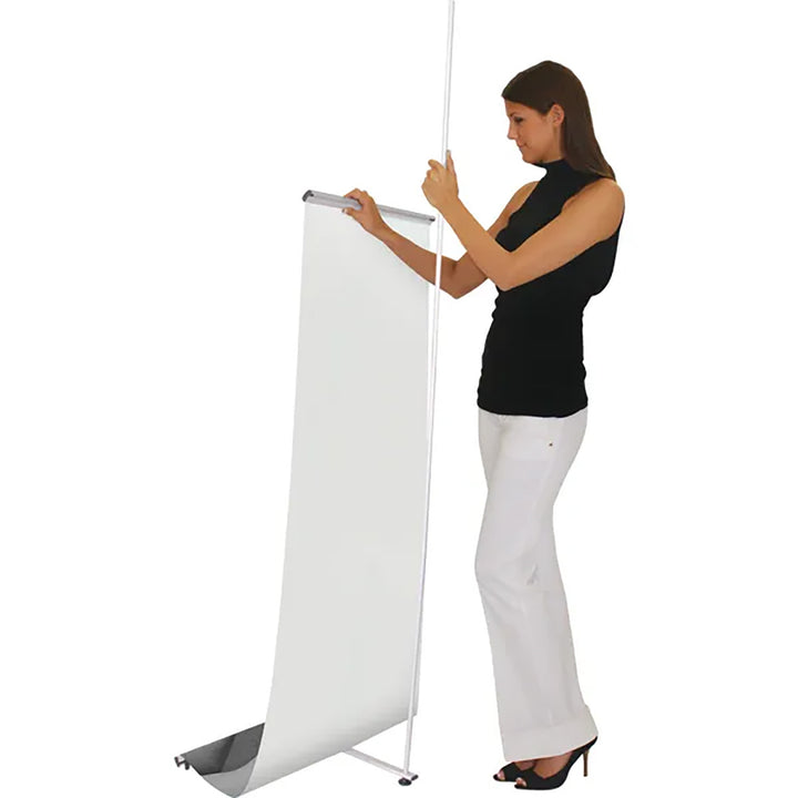 31"W Lightning Tension Back Banner Stand Single Sided