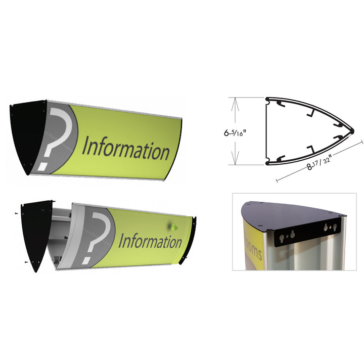 Triangular Projecting Sign Frame