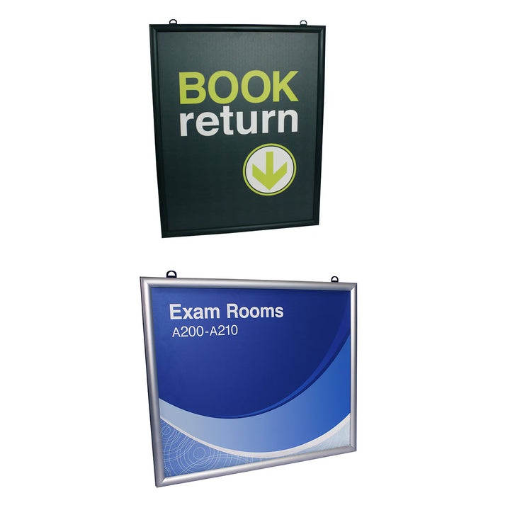 Double Sided Suspended Snap Sign Frame