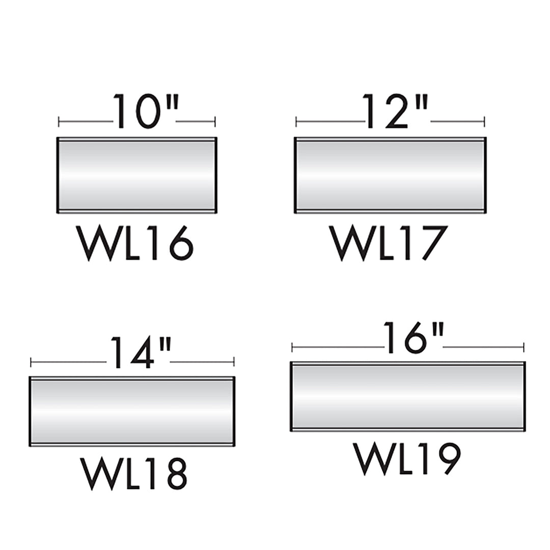 Wall Mount Sign Holder Frame - Curved Top to Bottom - 4.5"H