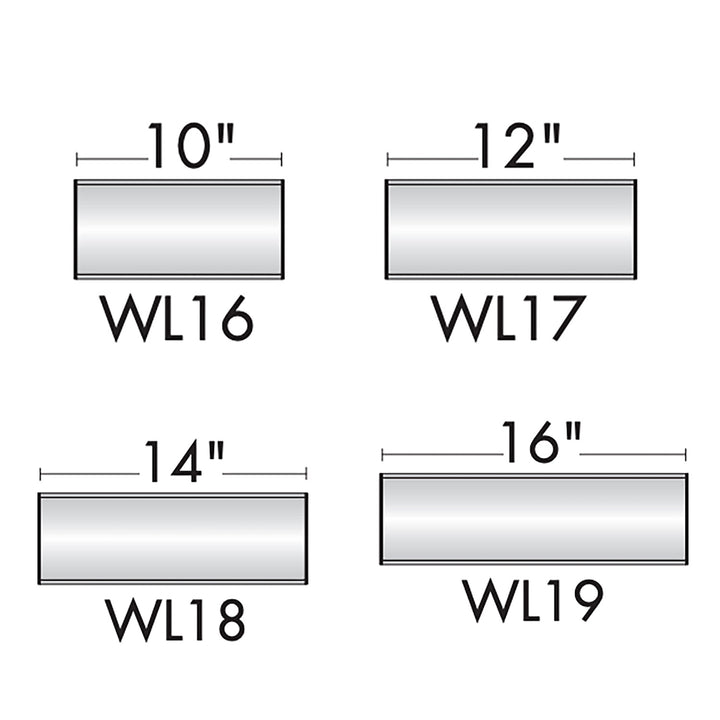 Wall Mount Sign Holder Frame - Curved Top to Bottom - 4.5"H