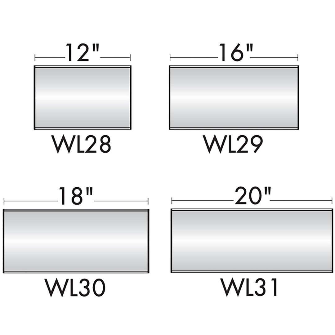Wall Mount Sign Holder Frame - Curved Top to Bottom  - 7.5"H