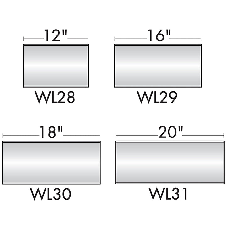 Wall Mount Sign Holder Frame - Curved Top to Bottom  - 7.5"H
