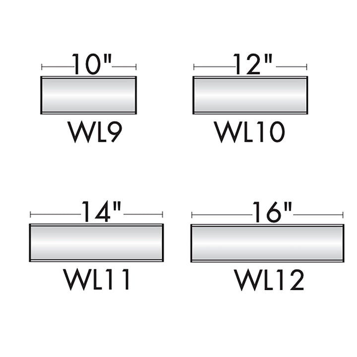 Wall Mount Sign Holder Frame - Curved Top to Bottom  - 3.75"H