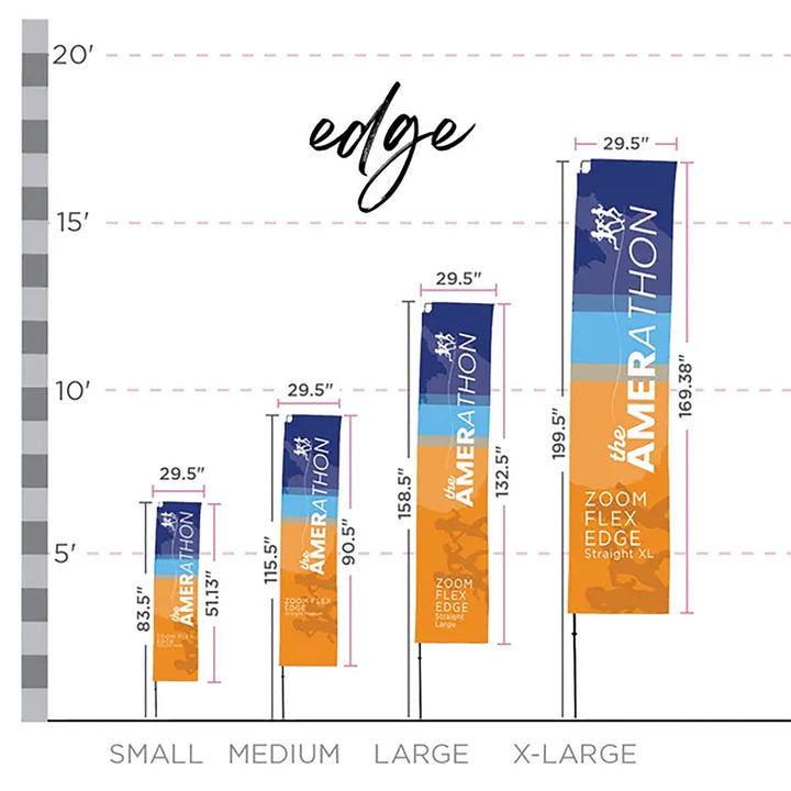 Zoom Flex Edge - Large Flag