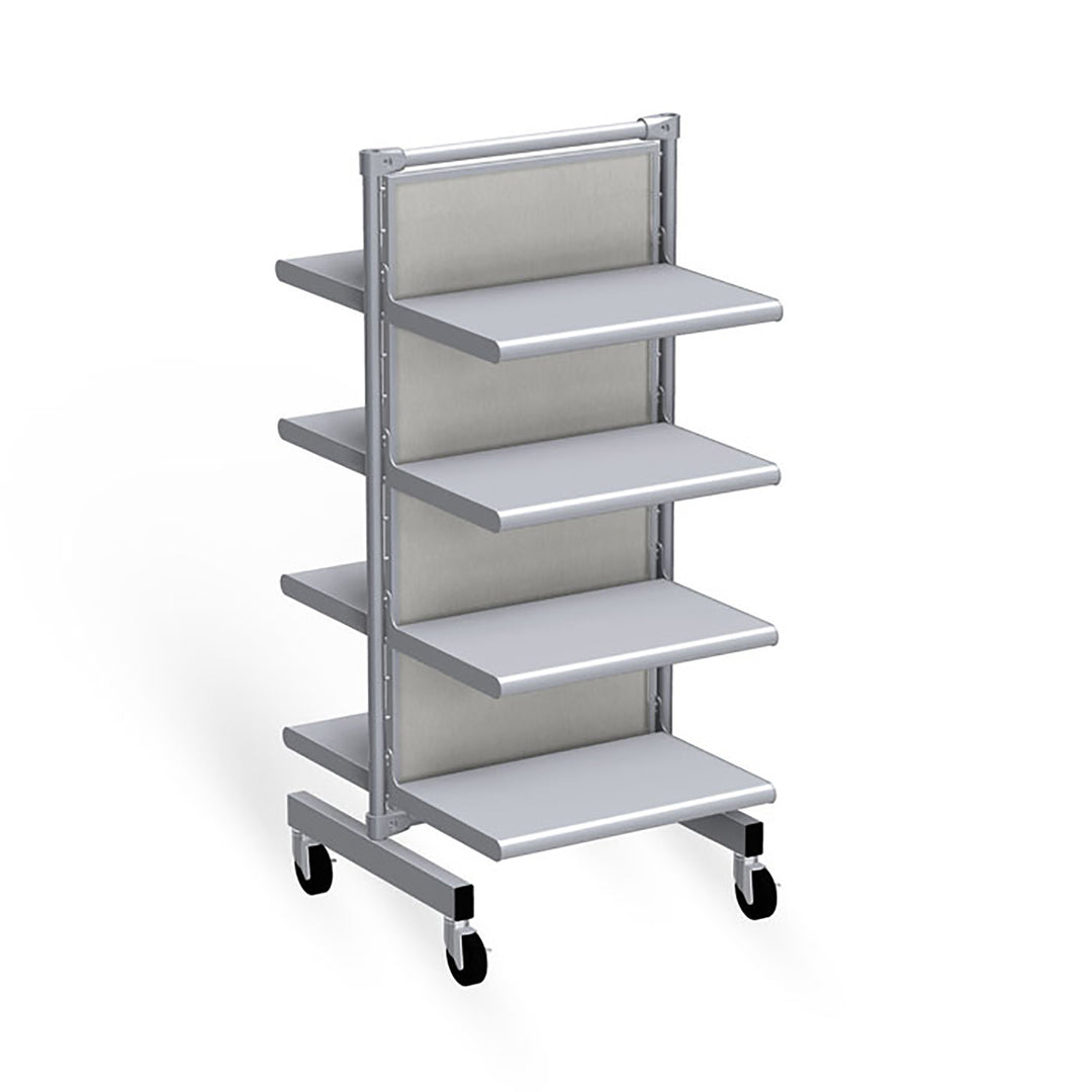 Classic Style Low 2-Way Display Fixture w/Shelves