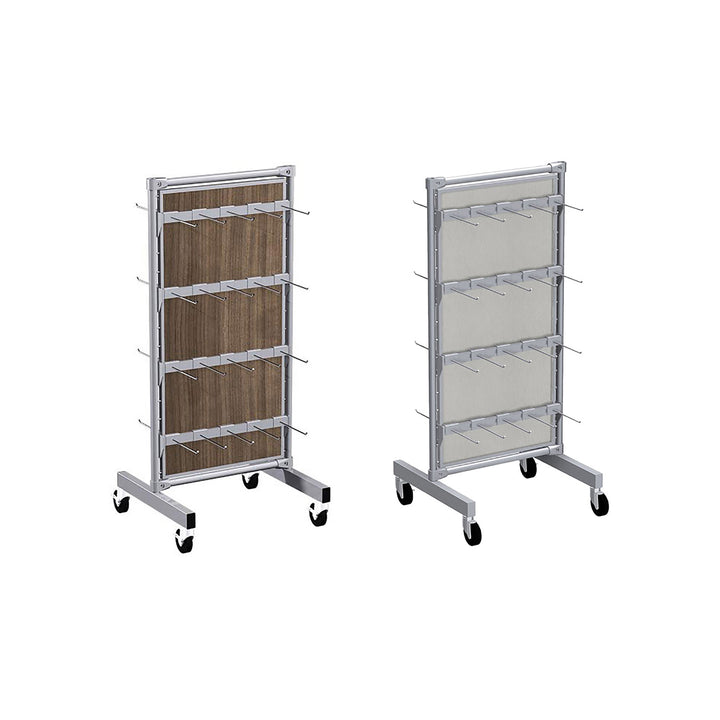 Classic Style Low 2-Way Display Fixture with Hooks For Rail