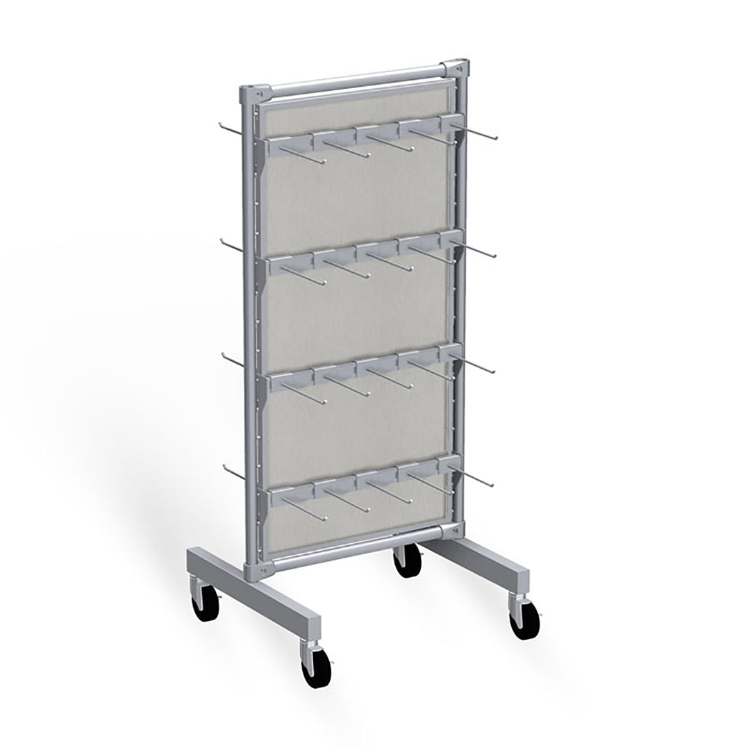 Classic Style Low 2-Way Display Fixture with Hooks For Rail