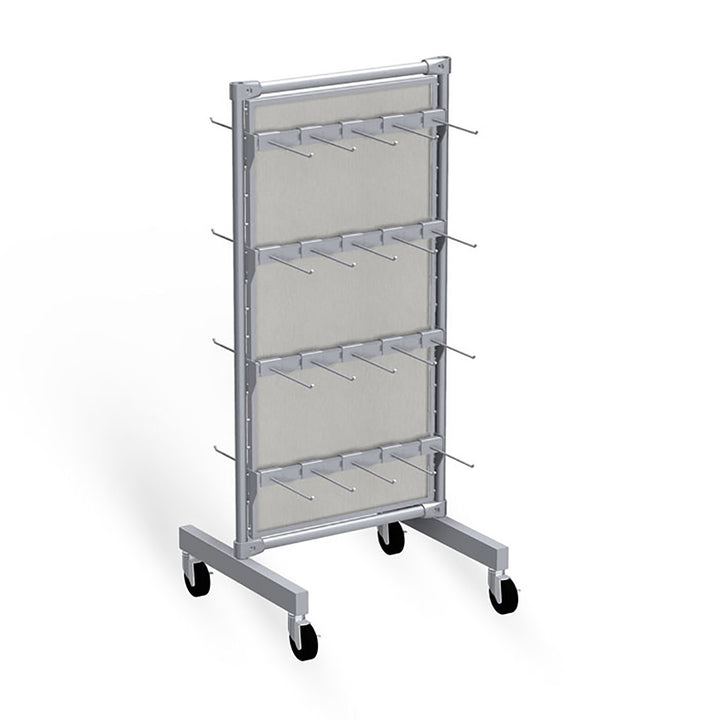 Classic Style Low 2-Way Display Fixture with Hooks For Rail