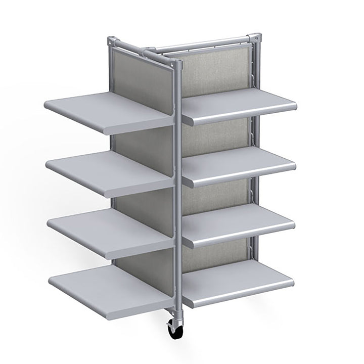 Classic Style Low 3-Way Display Fixture w/Shelves