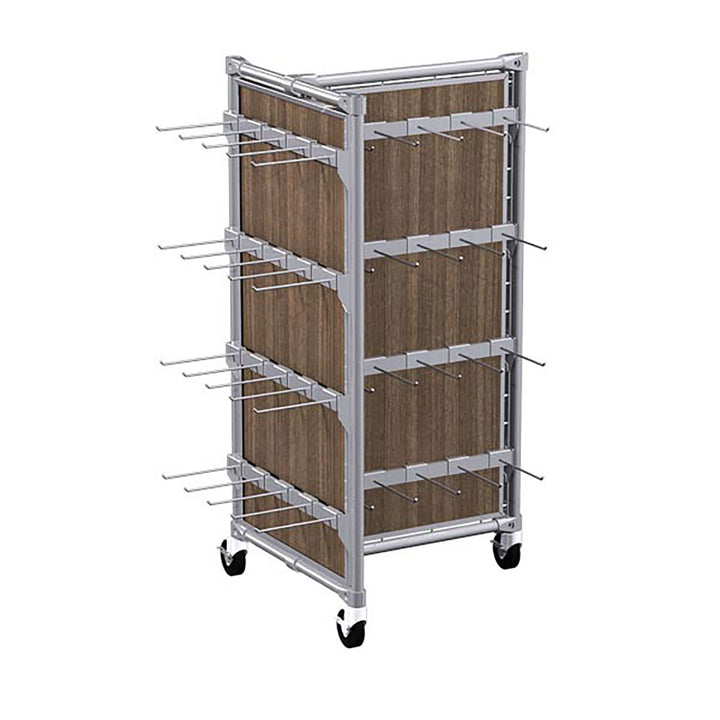 Classic Style Low 3-Way Display Fixture w/Hooks