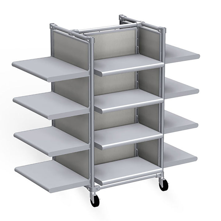 Classic Style Low Gondola Display Fixture w/Shelves