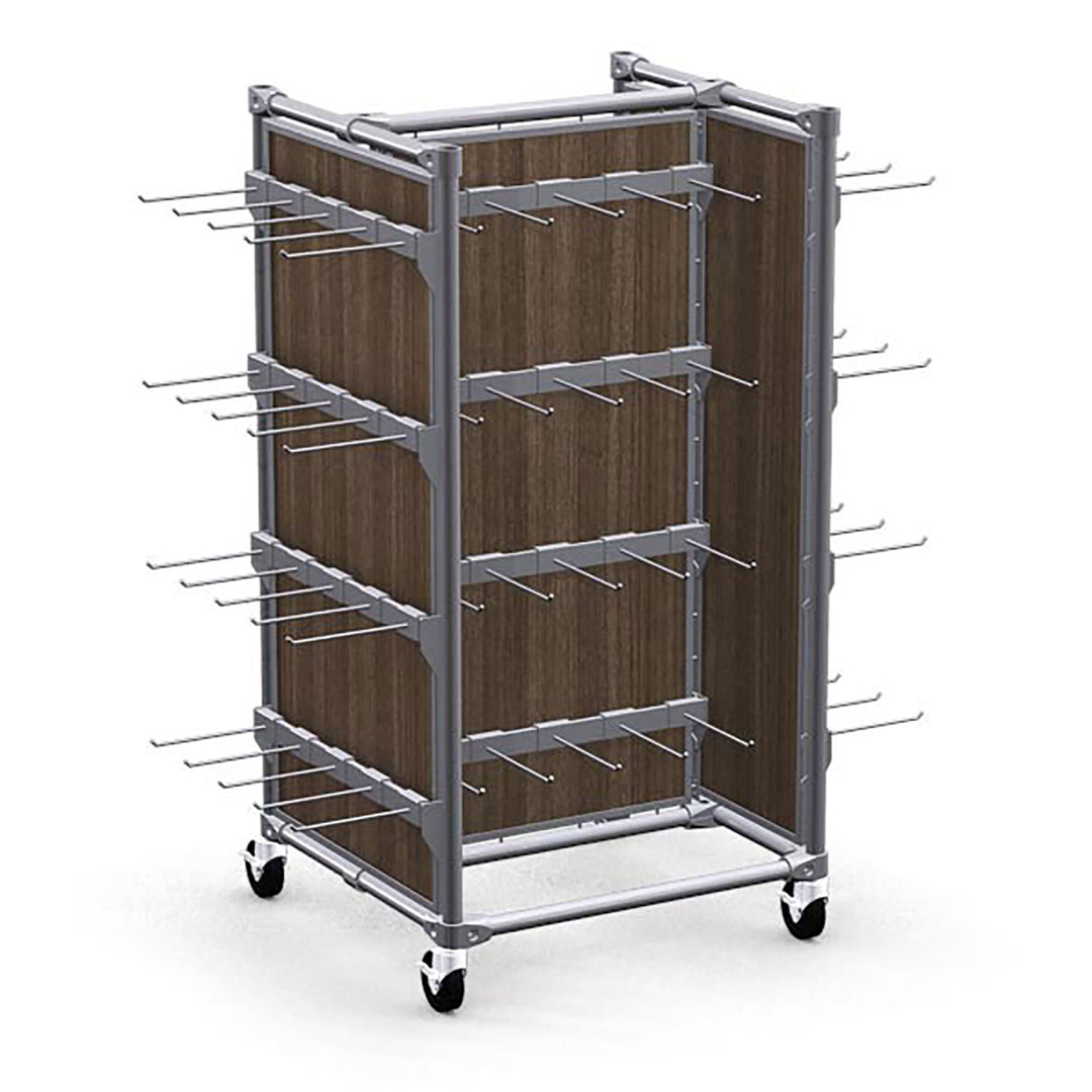 Classic Style Low Gondola Display Fixture w/Hooks