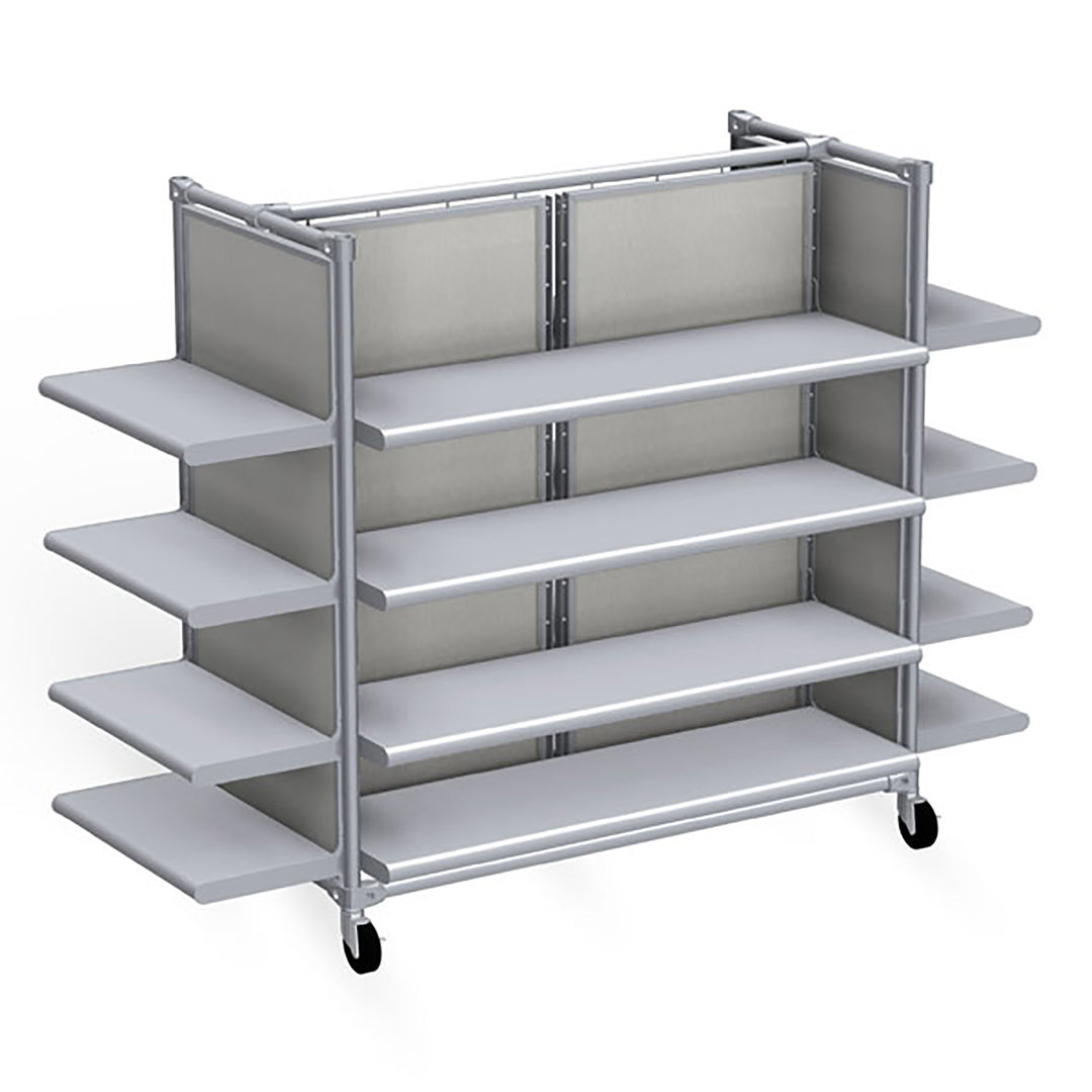 Classic Style Low 2-Mod Gondola Display Fixture w/Shelves