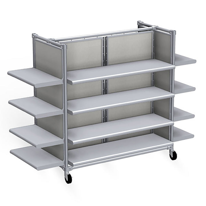 Classic Style Low 2-Mod Gondola Display Fixture w/Shelves