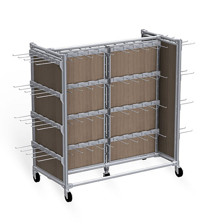 Classic Style Low 2-Mod Gondola Display Fixture w/Hooks