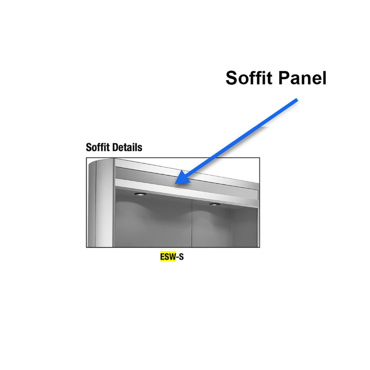 Wall Mount Display Case w/Light & Hardboard Back 36"w x 24"h x 9"d