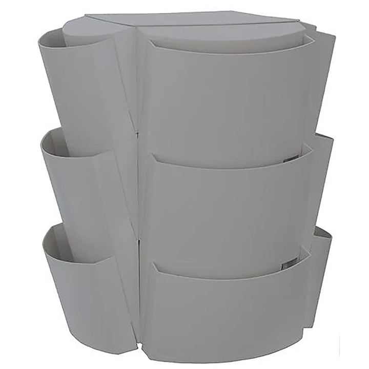 12 Pocket Rotating Countertop Plastic Literature Rack