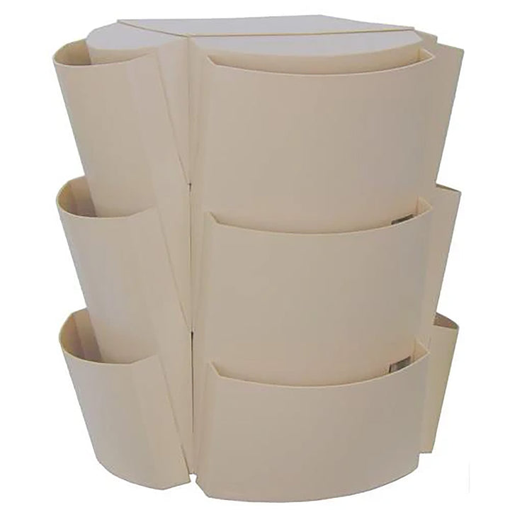 12 Pocket Rotating Countertop Plastic Literature Rack