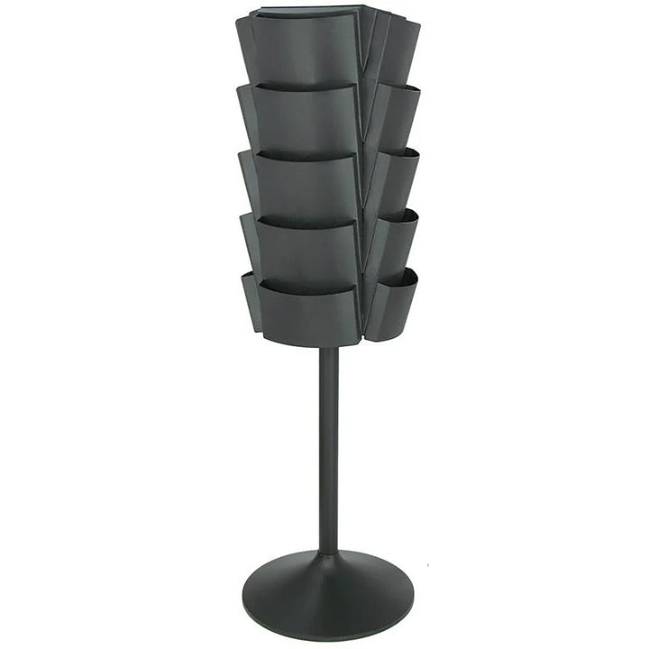 20 Pocket Rotating Floor Plastic Literature Rack