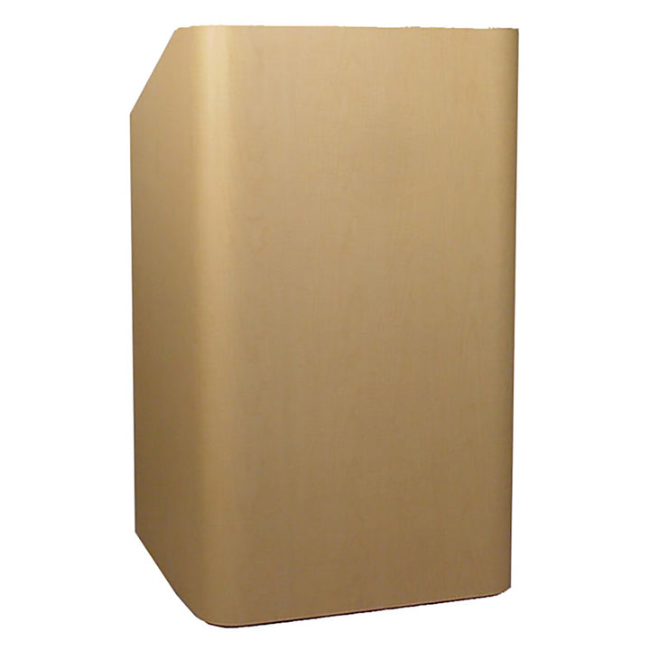Radius Corner Wood Veneer Lectern