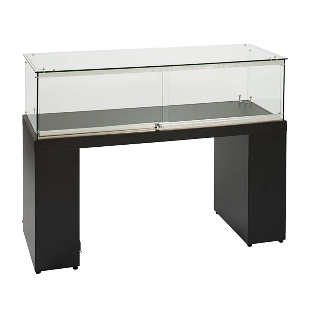 48"W Frameless Jewelry Pedestal Display Case
