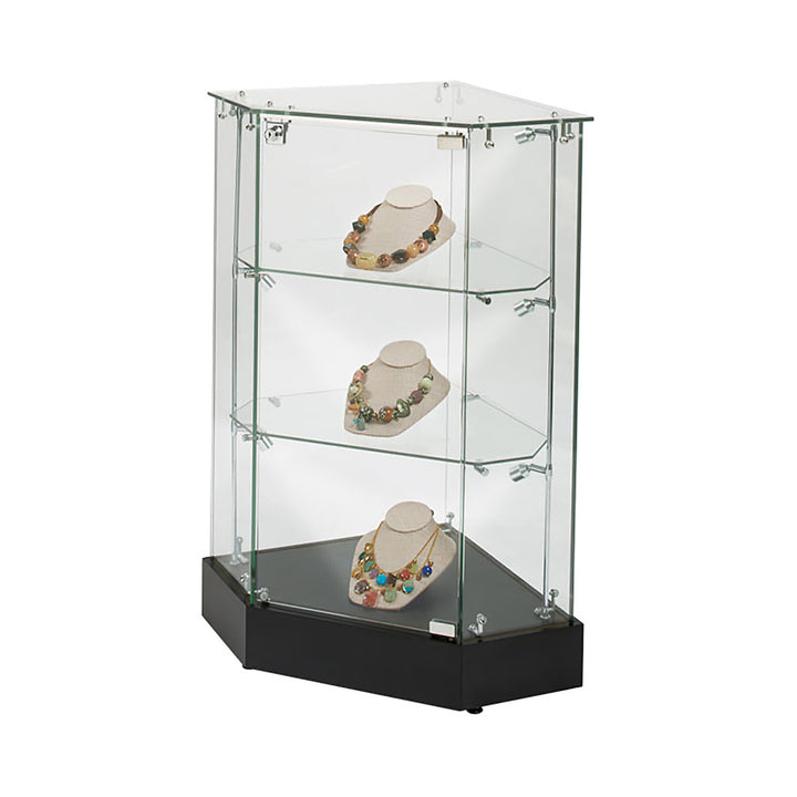 36"H Corner Filler Frameless Display Case