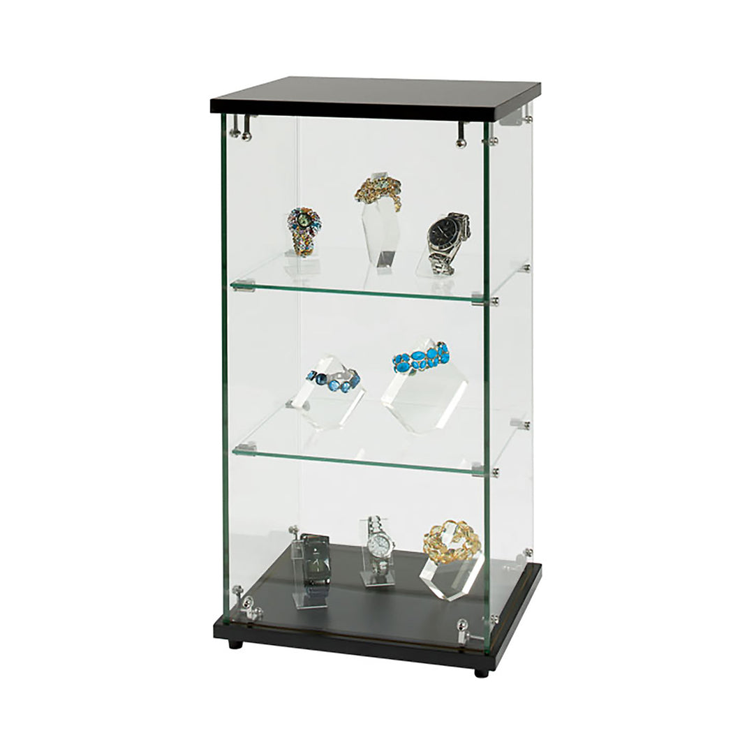 Frameless Countertop Display Case 13 1/4"W x 26 3/4"H