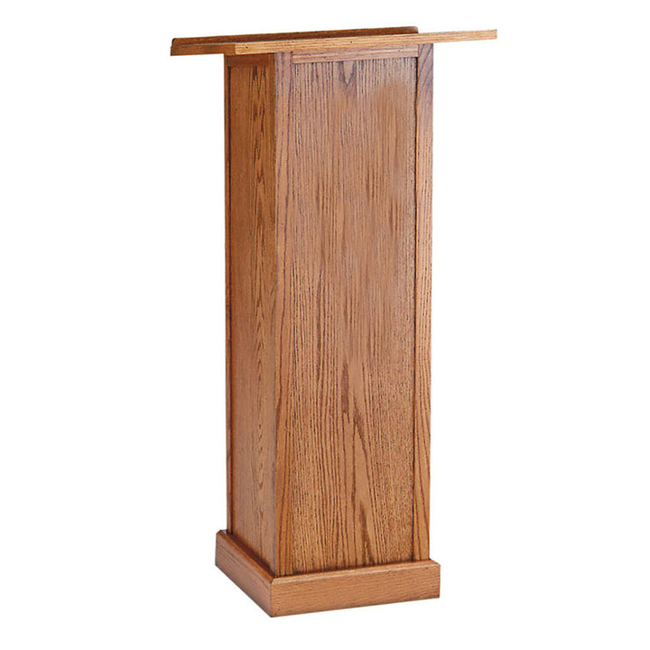 Wooden Lectern w/Storage Shelf