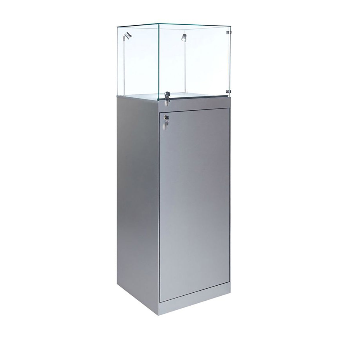 Pedestal Display Case PD510, LED Lights – Allen Display
