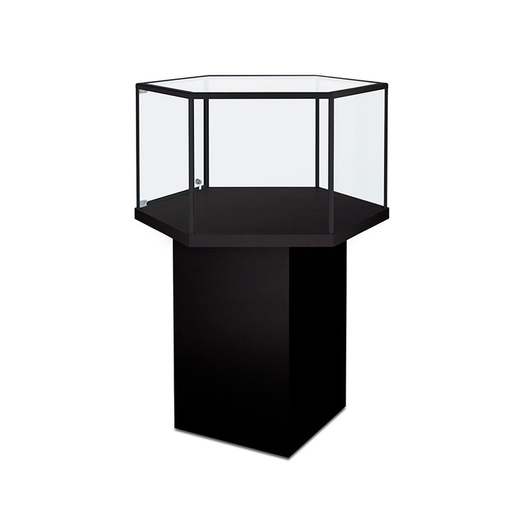 Hexagonal Pedestal Display Case PD535