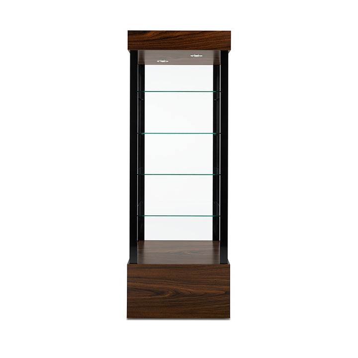 26" Open Display Case, Wheels, LED Lights