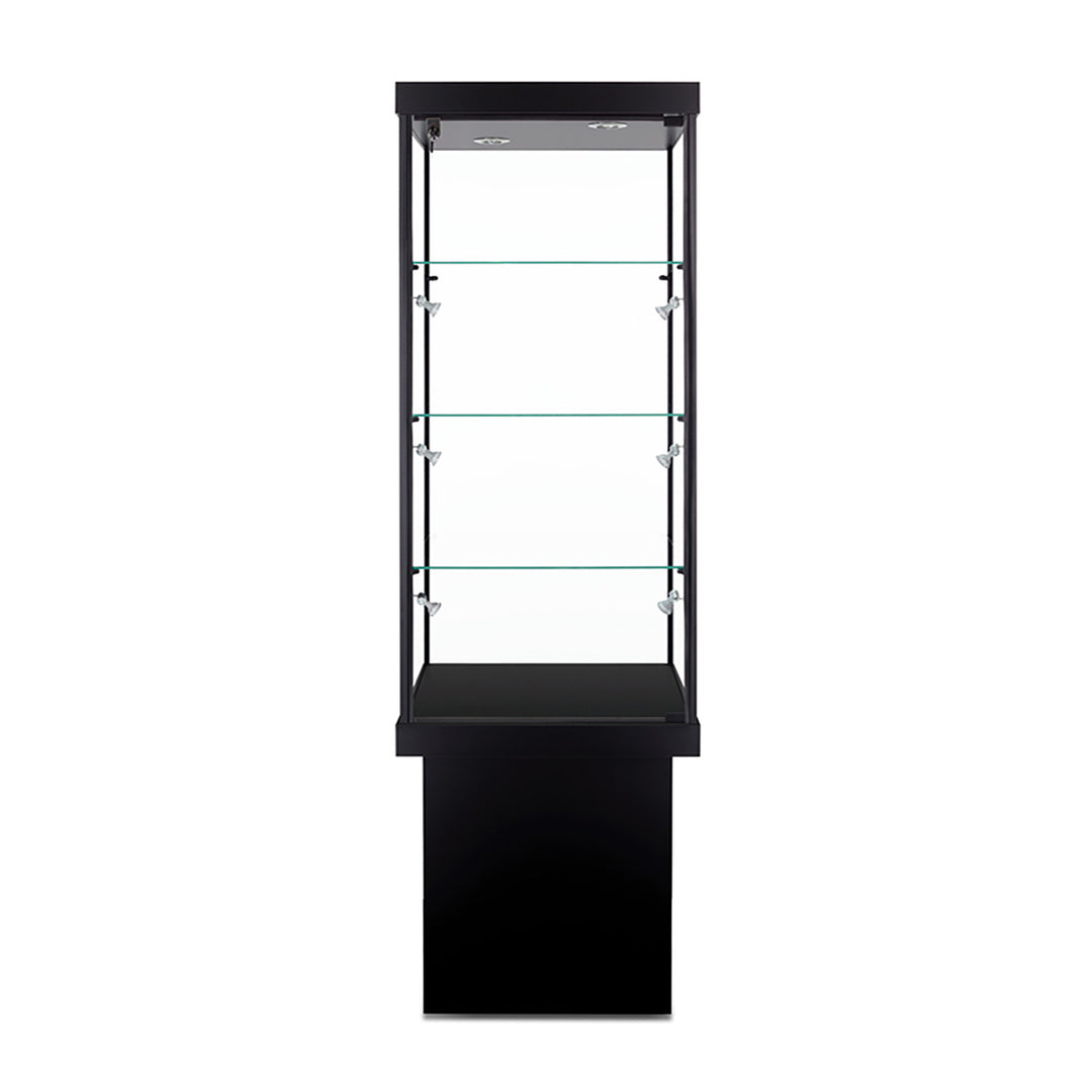 Tower Display Case TW350, 79.5"H, LED Lights, Wheels, LED Lights