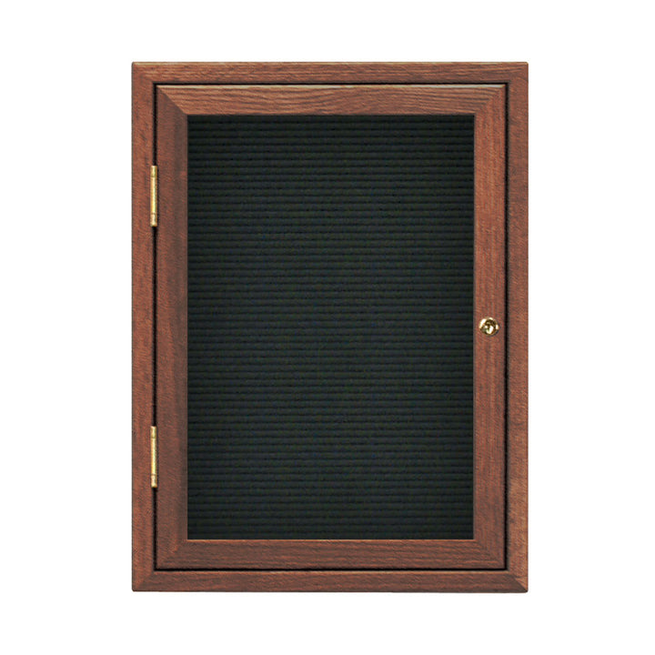 Single Door Wood Indoor Enclosed Letterboard